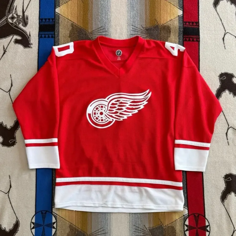 Mens Henrik Zetterberg Detroit Red Wings NHL Hockey Jersey Size XL - Picture 1 of 9